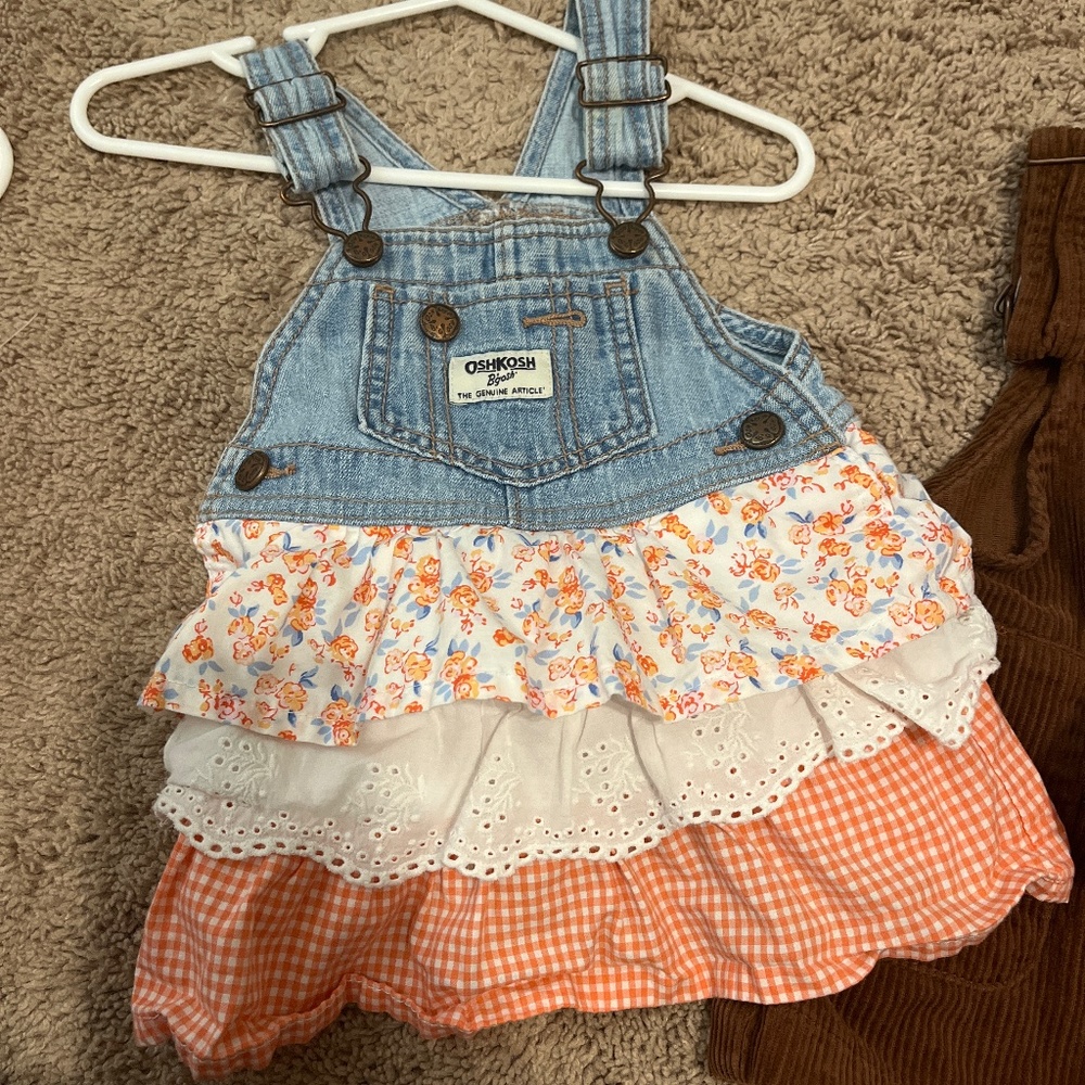 Baby girl overall dress
